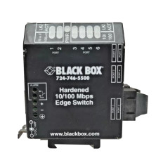 Black Box LBH240A-HD-SC-24 | LBH240 Series 4 x Ports 10/100Base-T RJ-45 + 2 x Ports 100Base-T Fast Ethernet Hardened Temperature Switch