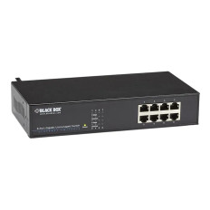 Black Box LGB408A-R2 | LGB400 Series 8 x Ports 1000Base-T Rack-mountable Layer 2 Gigabit Ethernet Network Switch