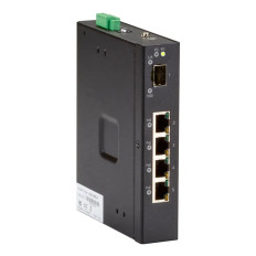 Black Box LIE401A | LIE400 Series 4 x Ports 1000Base-T PoE + 1 x Port 1000Base-X SFP Layer 2 Gigabit Ethernet Temperature Switch