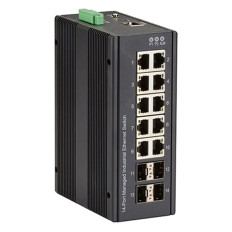 Black Box LIG1014A | LIG1000 Series 10 x Ports 1000Base-T + 4 x Ports 1000Base-X Layer 2 Managed Gigabit Ethernet Temperature Switch