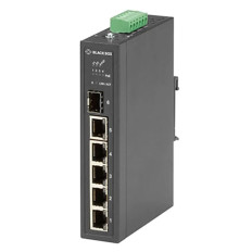 Black Box LPH3061A | LPH3000 Series 4 x Ports 10/100Base-T RJ-45 PoE+ + 1 x Port 1000Base-T RJ-45 + 1 x Port 1000Base-X SFP Layer 2 Gigabit Ethernet Temperature Switch