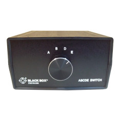 Black Box SWL026A-FFFFF | ABCDE (4 to 1) Switch 25 Leads Serial or Parallel (for PC User