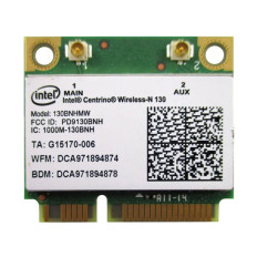 Intel 130BN.HMWG | Centrino Wireless-N 130 2.4GHz 150Mbps IEEE 802.11b/g/n Bluetooth 4.0 PCI Express Half Mini Wireless Network Adapter