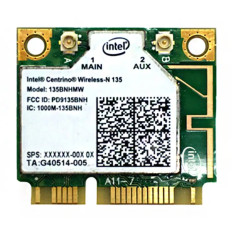 Intel 135BN.HMWWB | Centrino Wireless-N 135 2.4GHz 150Mbps IEEE 802.11b/g/n Bluetooth 4.0 PCI Express Half Mini Wireless Network Adapter
