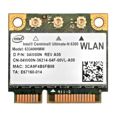 Intel 633AN.HMWG | Centrino Ultimate-n 6300 450Mbps 2.4GHz / 5GHz IEEE 802.11a/b/g/n Bluetooth 4.0 Half Mini PCI Express Wireless Network Card for H