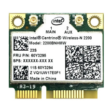 Intel 2200BN.HMWWB | Centrino Wireless-N 2200 2.4GHz 300Mbps IEEE 802.11b/g/n PCI Express Half Mini Wireless Network Adapter