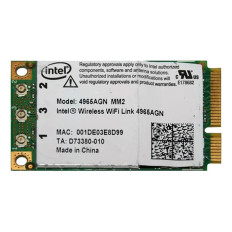 Intel 4965AGNMM2WB | Wireless WiFi Link 4965AGN Dual Band 2.4GHz / 5GHz 300Mbps IEEE 802.11a/b/g/draft-n Mini PCI Express Wireless Network Adapter