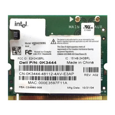 Intel WM3A2200BG | PRO/Wireless 2200BG 2.4GHz 54Mbps IEEE 802.11b/g mini PCI Wireless Network Adapter