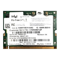 Intel WM3B2915ABGRWX | PRO/Wireless 2915ABG Dual Band 2.4GHz / 5GHz 54Mbps IEEE 802.11a/b/g Mini PCI Type 3B Wireless Network Adapter