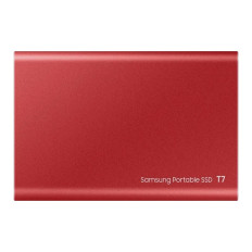 Samsung MU-PC2T0R/CN | T7 Series 2TB 10Gbps USB 3.2 Gen 2 (Type C) Metallic Red Portable Solid State Drive