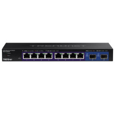 TRENDnet TEG-3102WS | 8-Ports 2.5GBase-T RJ-45 GbE 2-Port 10GBase-X SFP+ Managed Gigabit Ethernet Network Switch