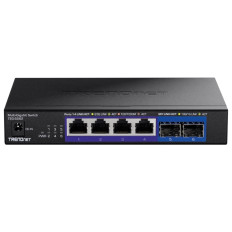 TRENDnet TEG-S562 | 4-Ports 2.5GBase-T RJ-45 GbE 2-Port 10GBase-X SFP+ Wall-mountable Gigabit Ethernet Network Switch
