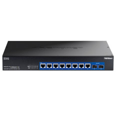 TRENDnet TEG-S7102 | 8-Ports 10GBase-T RJ-45 GbE 2-Port 10GBase-X SFP+ Rack-mountable Gigabit Ethernet Network Switch