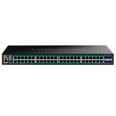 TRENDnet TPE-3524SF | 48-Ports 10/100/1000Base-T RJ-45 GbE PoE+ 4-Ports 10GBase-X SFP+ Web Smart Rack-mountable Gigabit Ethernet Network Switch
