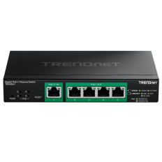 TRENDnet TPE-B541 | 5-Ports 10/100/1000Base-T RJ-45 GbE (4xPoE++ / 1xPoE+) Managed Wall-mountable Gigabit Ethernet Network Switch