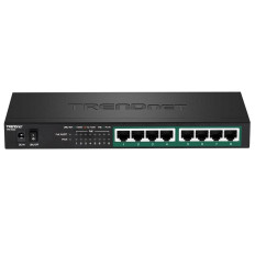 TRENDnet TPE-TG83 | 8-Ports 10/100/1000Base-T RJ-45 GbE PoE+ Wall-mountable Gigabit Ethernet Network Switch