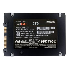 Samsung MZ-76E2T0B/KR | 860 EVO Series 2TB 2.5" 6GB/s SATA 2GB Cache V-NAND 3bit MLC Solid State Drive