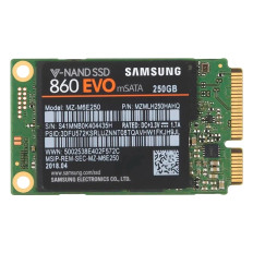 Samsung MZ-M6E250B/EC | 860 EVO Series 250GB mSATA 6GB/s SATA 512MB Cache V-NAND 3bit MLC Solid State Drive