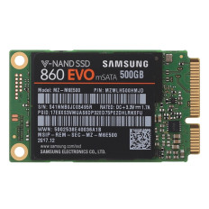 Samsung MZ-M6E500B | 860 EVO Series 500GB mSATA 6GB/s SATA 512MB Cache V-NAND 3bit MLC Solid State Drive