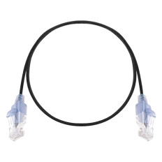 Monoprice 29437 | SlimRun Series 2ft 10-Pk Cat6A Snagless RJ45 30AWG Pure Bare Copper Patch Ethernet Cable