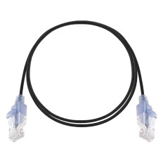 Monoprice 15153 | SlimRun Series 3ft 10-Pk Cat6A Snagless RJ45 30AWG Pure Bare Copper Patch Ethernet Cable