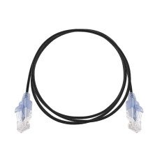 Monoprice 15133 | SlimRun Series 5ft 5-Pk Cat6A Snagless RJ45 30AWG Pure Bare Copper Patch Ethernet Cable