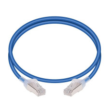 Monoprice 42969 | SlimRun Series 3ft Cat6A Snagless RJ45 30AWG Pure Bare Copper Component Level Patch Ethernet Cable Blue