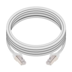 Monoprice 42987 | SlimRun Series 15ft Cat6A Snagless RJ45 30AWG Pure Bare Copper Component Level Patch Ethernet Cable White