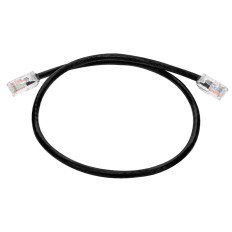 Monoprice 44644 | 2ft Cat6A Snagless RJ45 24AWG Pure Bare Copper Component Level Patch Ethernet Cable Black