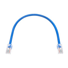Monoprice 44642 | 1ft Cat6A Snagless RJ45 24AWG Pure Bare Copper Component Level Patch Ethernet Cable Blue