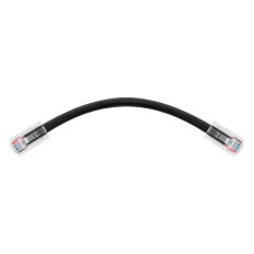 Monoprice 45423 | 0.5ft Cat6A RJ45 26AWG Pure Bare Copper Patch Cable Non-booted Ethernet Cable Black