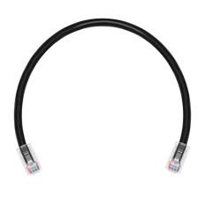 Monoprice 45424 | 1ft Cat6A RJ45 26AWG Pure Bare Copper Patch Cable Non-booted Ethernet Cable Black