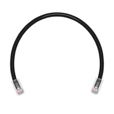 Monoprice 45425 | 2ft Cat6A RJ45 26AWG Pure Bare Copper Patch Cable Non-booted Ethernet Cable Black