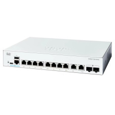 Cisco C1200-8T-E-2G | Catalyst 1200 Series 8-Ports 10/100/1000Base-T RJ-45 2-Ports SFP/RJ-45 Combo Layer 3 Rack-mountable Gigabit Ethernet Switch