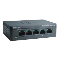 Cisco SF90D-05 | 90 Series 5 x Ports 10/100Base-T Unmanaged Fast Ethernet Network Switch