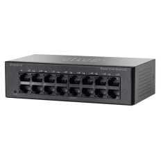 Cisco SF100D-16-JP | Small Business 100 Series SF100D-16 16 x 10/100Base-TX RJ-45 Ports Layer 2 Unmanaged Fast Ethernet Network Desktop Switch