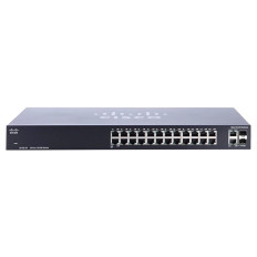Cisco SF102-24-EU | Small Business 100 Series SF102-24 24 x 10/100Base-TX RJ-45 Ports and 2 x 1GbE RJ-45/SFP Combo Uplink Ports Layer 2 Unmanaged Fast Ethernet Network Switch