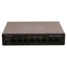 Cisco SG100D08P | Small Business SG100D 8-Ports 10/100/1000Mbps Gigabit Desktop Switch