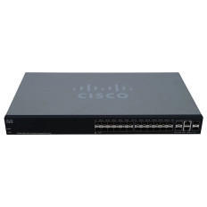 Cisco SG300-28SFP-K9-NA | Small Business 300 Series RJ-45 PoE+ 28 x Ports 10/100/1000Base-T + 2 x combo Gigabit SFP Layer 3 Managed Desktop Rack Mountable 1U Gigabit Ethernet Switch