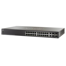 Cisco SG500-28MPP-K9-NA | Small Business 500 Series SG500-28MPP 24 x Ports PoE+ 1000Base-T + 2 x Ports Combo SFP + 2 x Ports SFP Stackable Layer 3 Managed GE Network Switch
