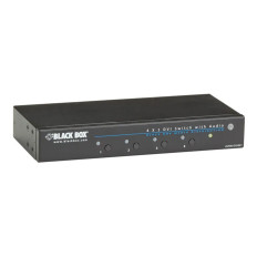 Black Box AVSW-DVI4X1 | 4 x 1 DVI Switch with Audio