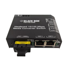 Black Box LBH100AE-H-SSC | NIB-Hardened Media Converter Switches 10/-100-Mbps Copper to 10