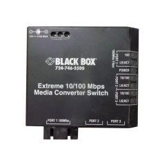 Black Box LBH100AE-P-SC | NIB-Extreme Media Converter Switches 10-/100-Mbps Copper to 100