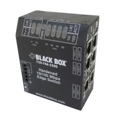 Black Box LBH600A-H-24 | NIB-Heavy-Duty Edge Switch (6) Copper Ports Hardened 24-VDC