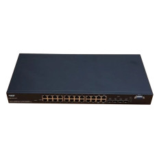Black Box LGB1003A-R2 | 24-Ports Managed Gigabit Ethernet Switch 4 x SFP (mini-GBIC) Shared 24 x 10/100/1000Base-T LAN