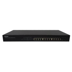 Black Box LPB200A | 12-Ports L2 Managed Gigabit PoE Switch 2 x SFP (mini-GBIC) Shared 12 x 10/100/1000Base-T LAN