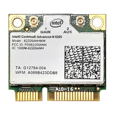 Intel 62205ANHMW | Advanced-N Centrino 6205 Dual Band 300Mbps 2.4GHz / 5GHz IEEE 802.11a/b/g/n Half Mini PCI Express Wireless Network Card