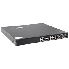 Dell 210-ASPK | EMC Networking PowerSwitch N3200 24x 10Gb/s RJ-45 Ports and 4x 25Gb/s SFP28 with 2x 100Gb/s QSFP28 Ports PoE 90W Layer 3 Switch