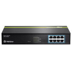 TRENDnet TPE-T80H | GREENnet 8 x RJ-45 Ports 10/100Base-T Layer 2 Unmanaged Rack-mountable Fast Ethernet Network Switch
