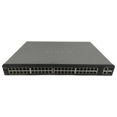 Cisco SF200-48P | Small Business 200 Series 48 x Ports PoE 10/100Base-T + 2 x Ports Combo SFP (mini-GBIC) Layer 2 Managed Rack-mountable Fast Ethernet Network Switch